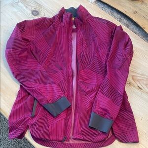 Women's Geometric Pattern Jacket - Pink